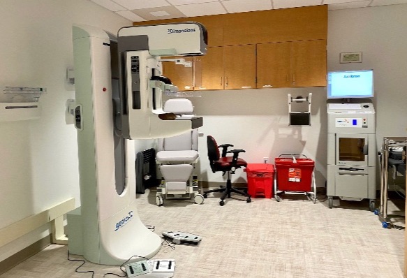 Mammography Suite in the VCU Health Adult Outpatient Pavilion